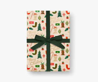 Deck The Halls Continuous Gift Wrap Roll