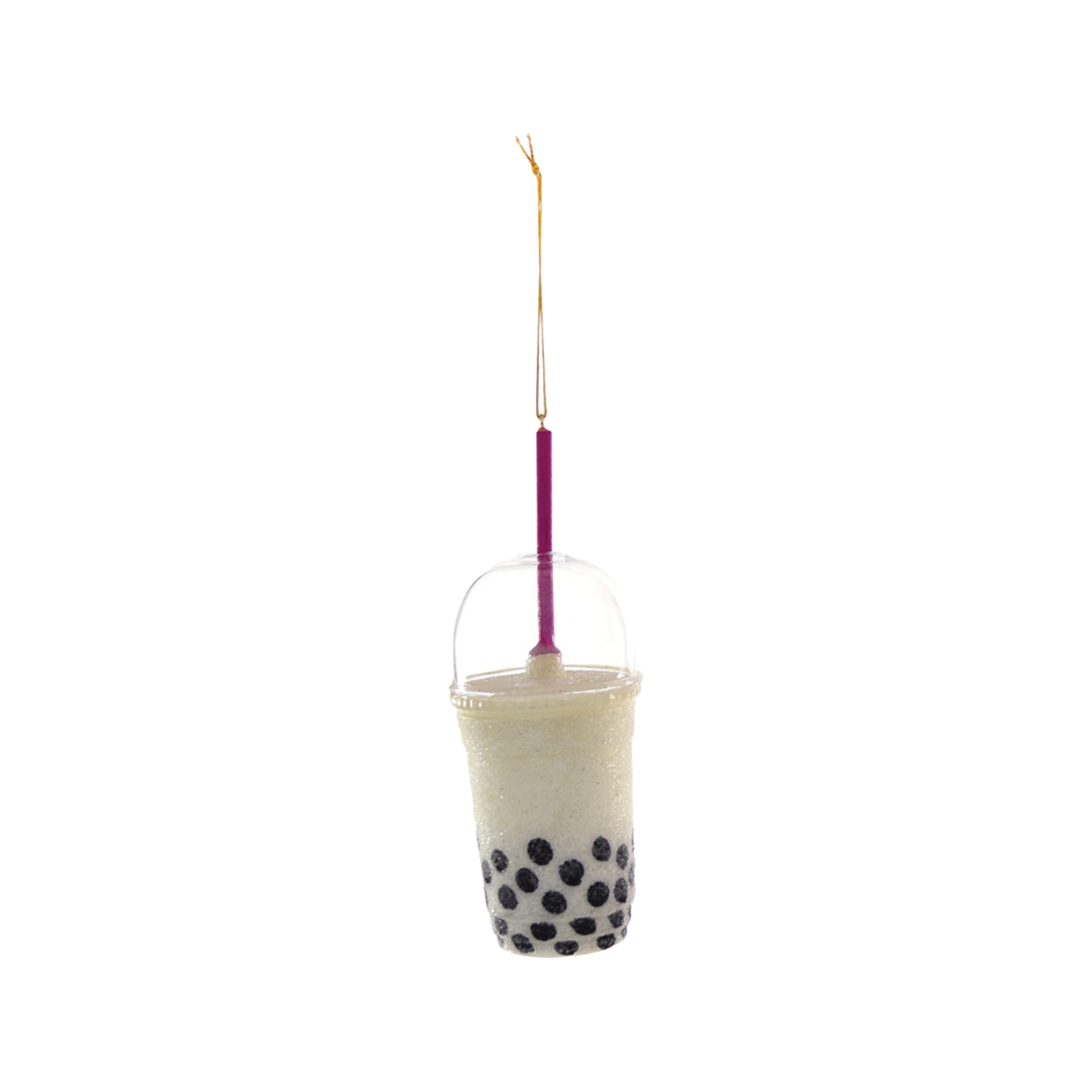 Boba Tea Ornament - White