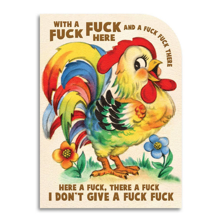 With A Fuck Fuck Here Greeting Card - Just Fabulous Palm Springs