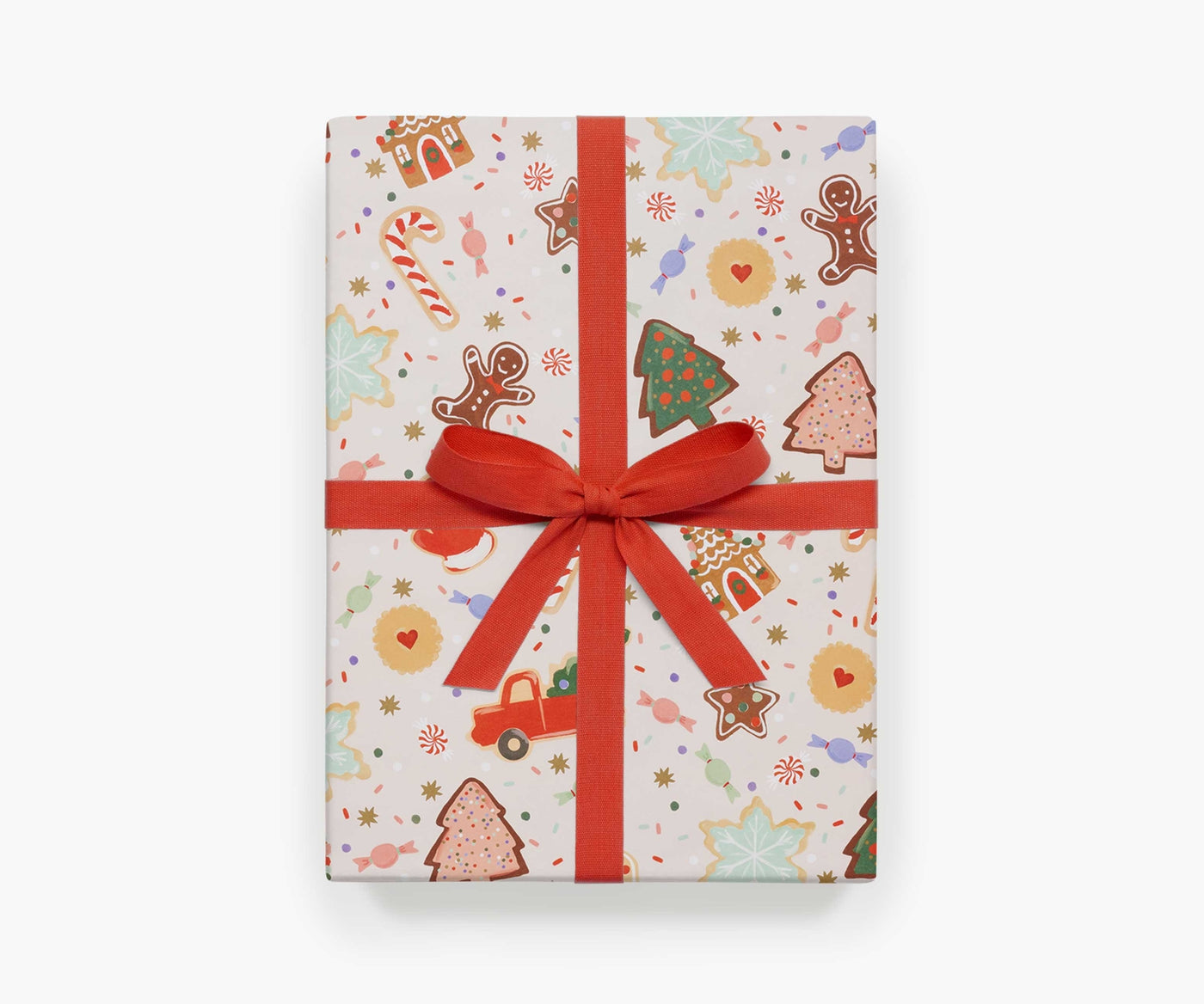 Christmas Cookies Wrapping Paper Sheets - Roll Of 3
