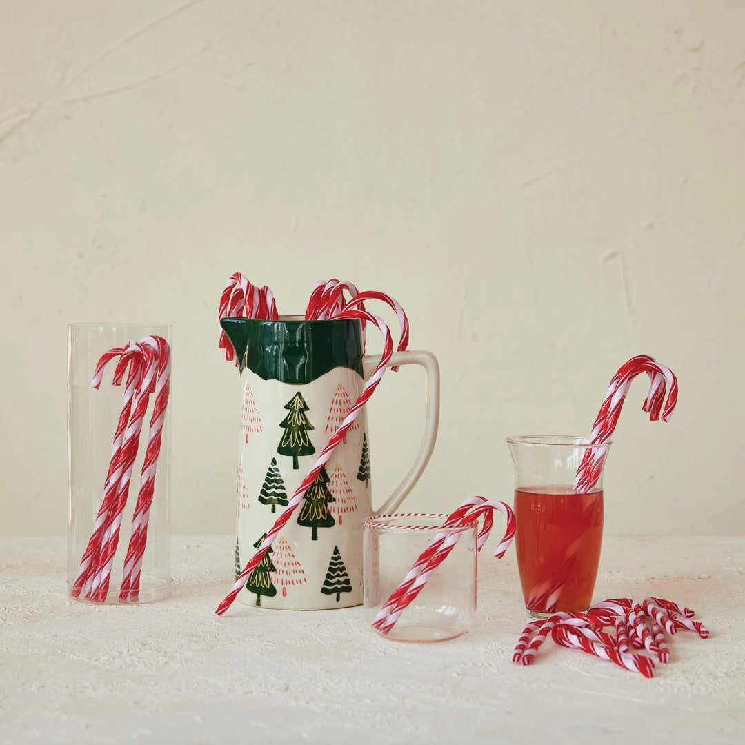 Candy Cane Drink Stirrers Set