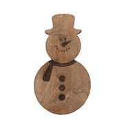 Snowman Shaped Mango Wood Serving Board