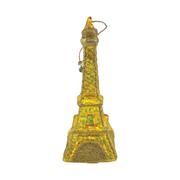 Rainbow Eiffel Tower Ornament - Yellow