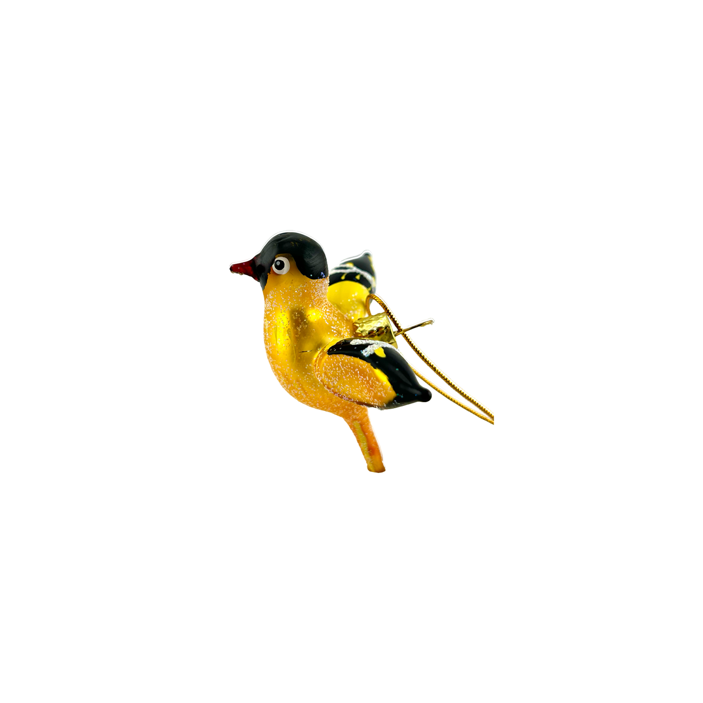 Winter Song Bird Ornament - Yellow & Black