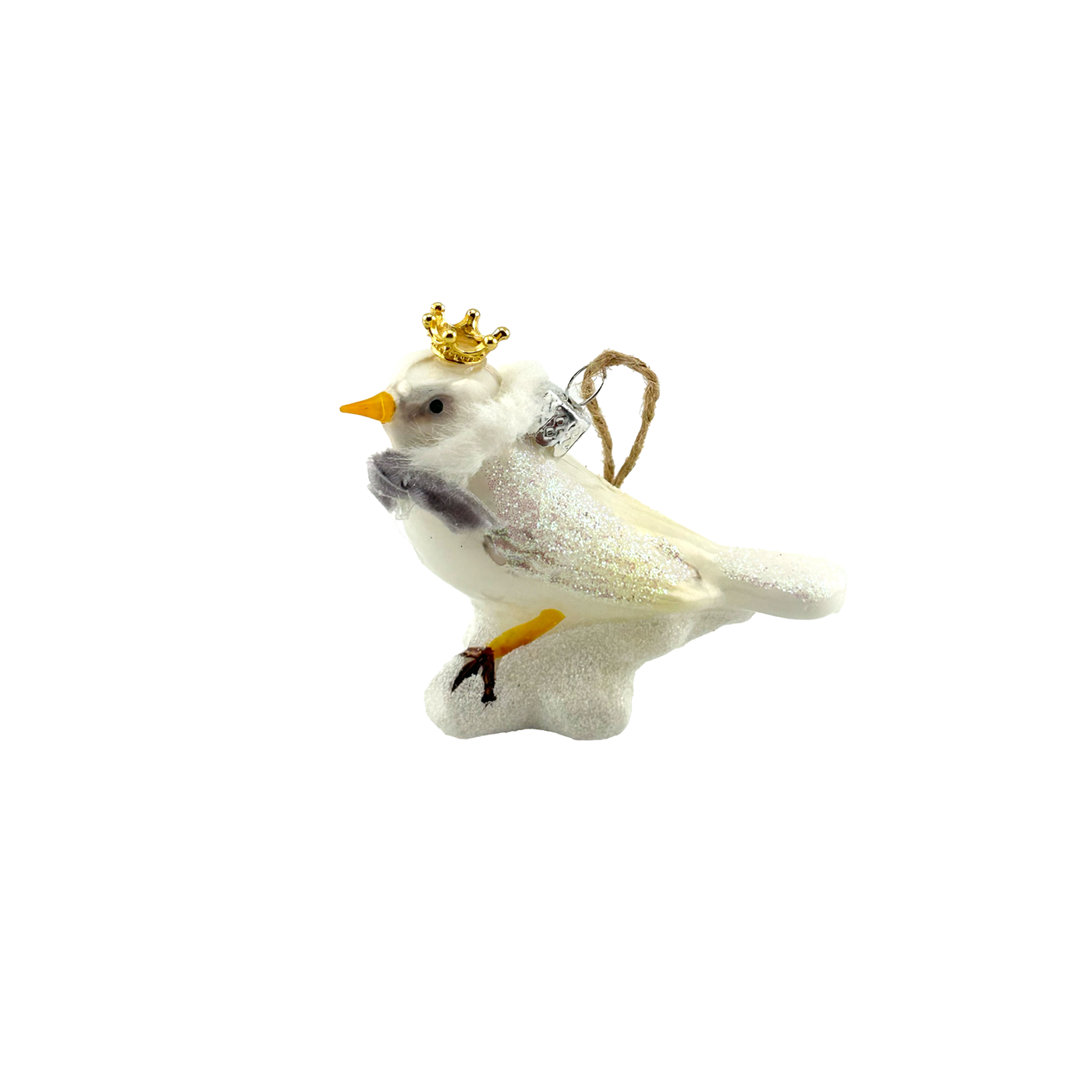 Solstice Oiseau Ornament - Yellow