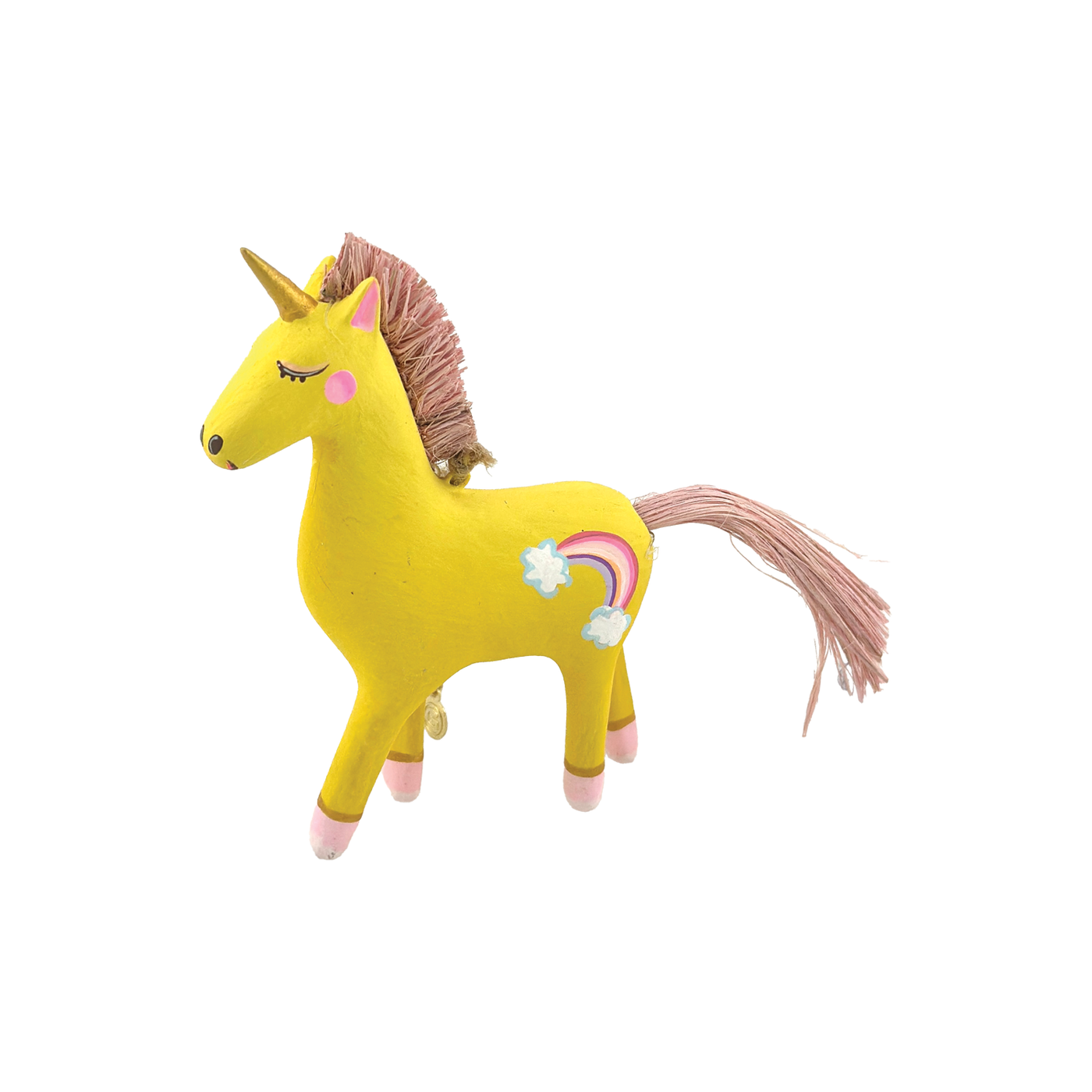 Unicorn Friends Ornament - Yellow