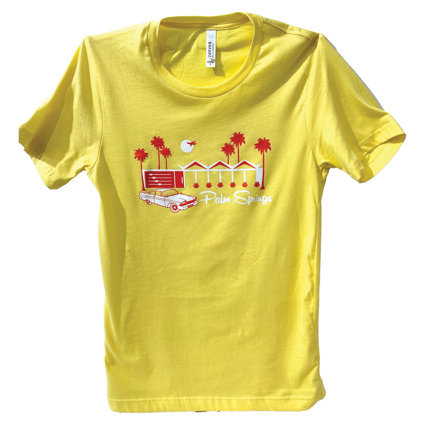 Zig Zag Unisex Crew Neck T-Shirt - Yellow/Orange 2021B