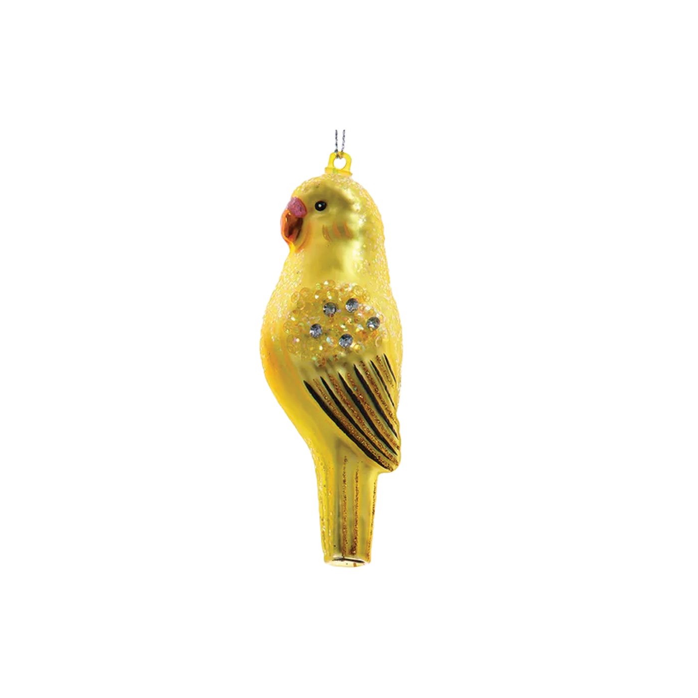 Parakeet Ornament - Yellow