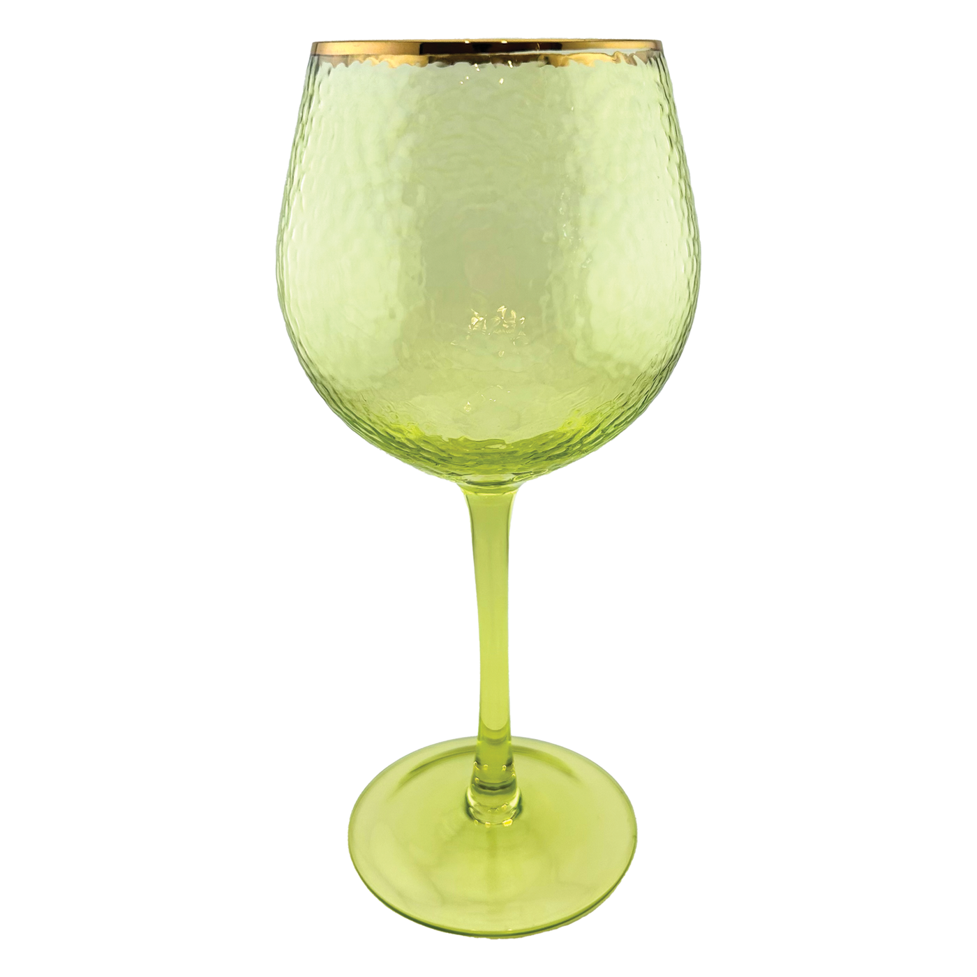 Rainbow Wine Glass - Yellow