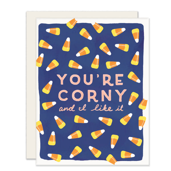 You're Corny Halloween Greeting Card