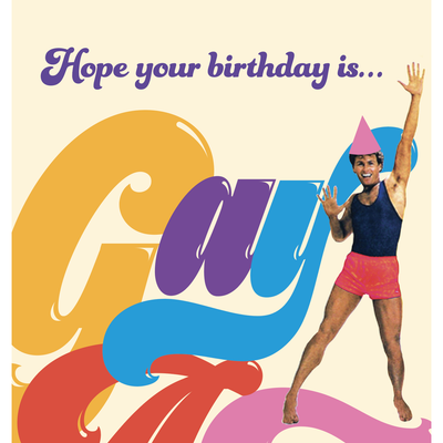 Gay AF Birthday Card