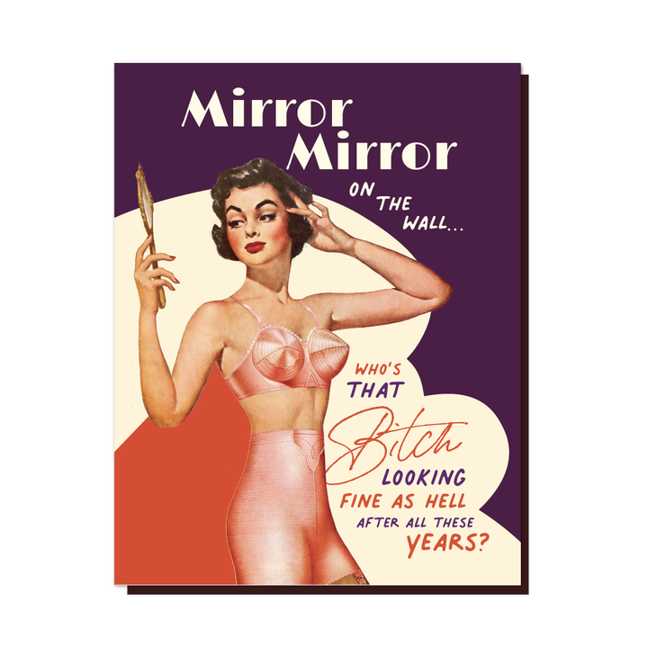 Mirror Mirror Birthday Card