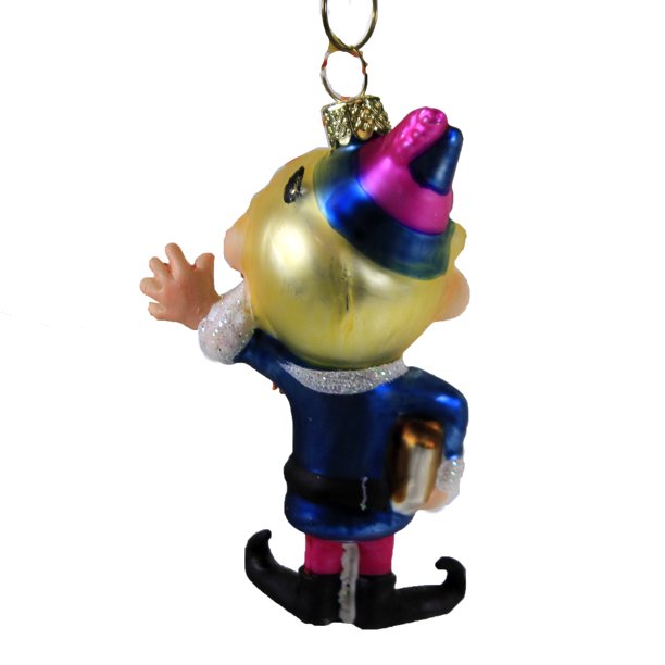 Retro Rudolph Characters Glass Ornament - Hermey