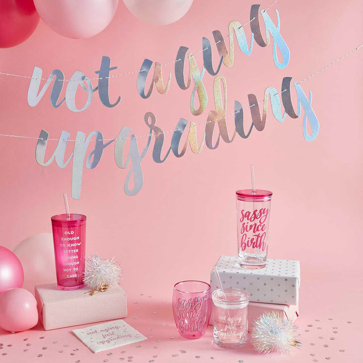 Not Aging, Just Upgrading Cocktail Napkins