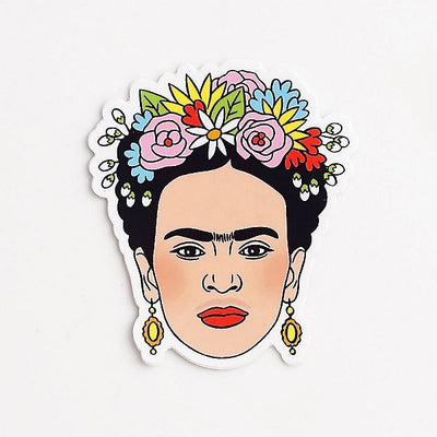 Frida Flower Crown - Die Cut Sticker sticker