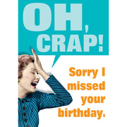 Oh Crap Birthday Card - Just Fabulous Palm Springs