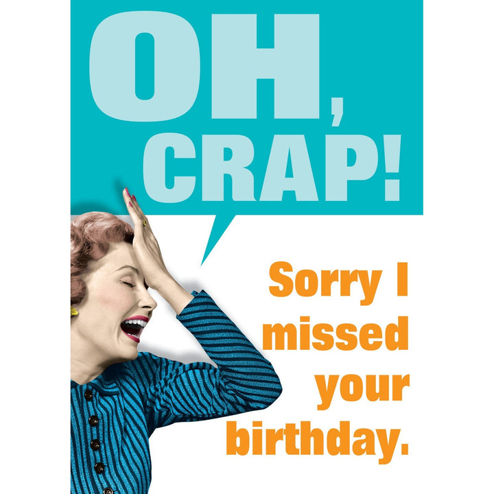 Oh Crap Birthday Card