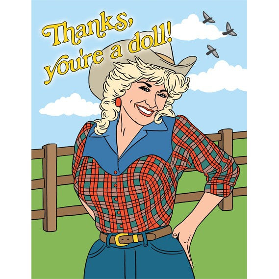 Card: Dolly Parton Thanks You're a Doll