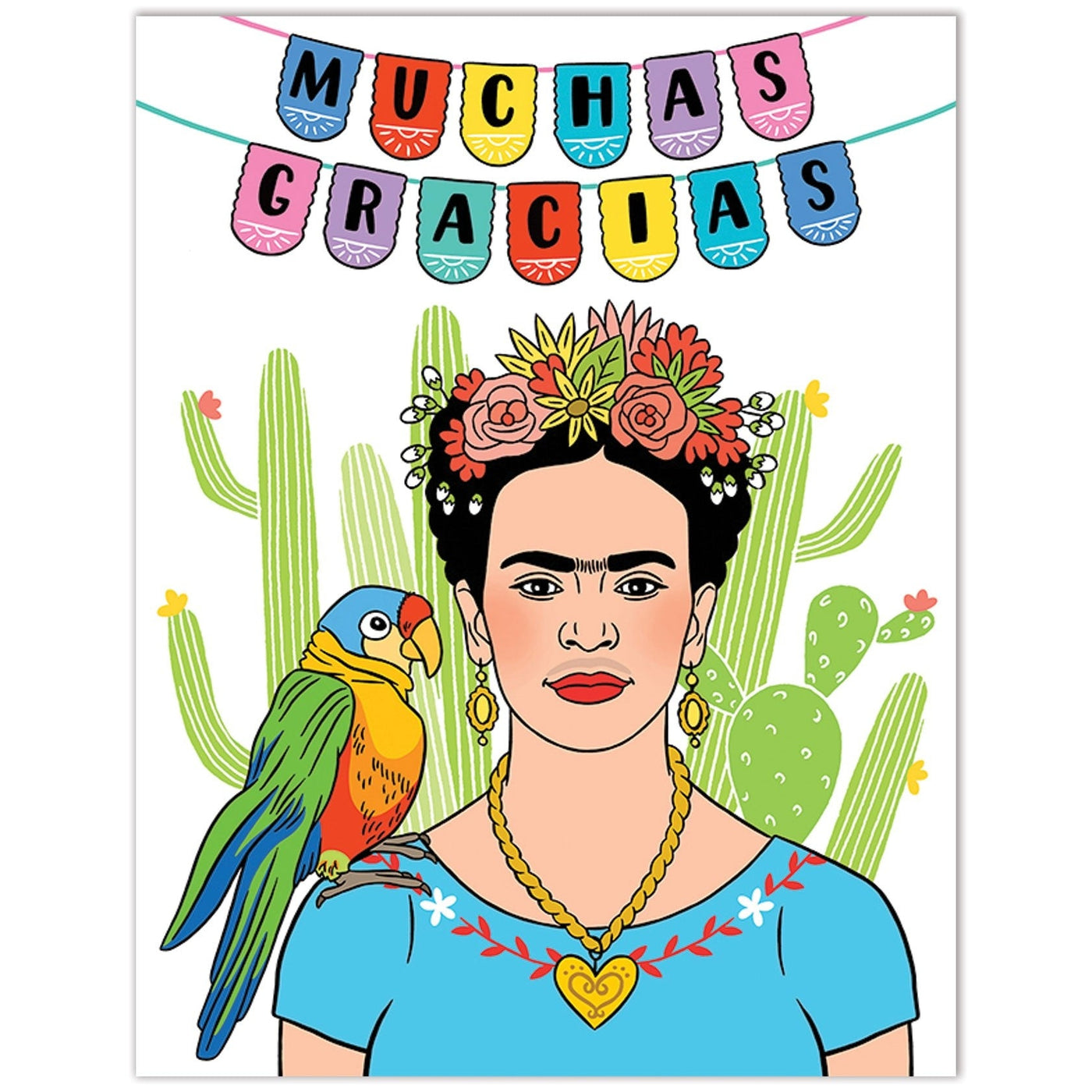 Card: Thank You - Frida Kahlo Muchas Gracias