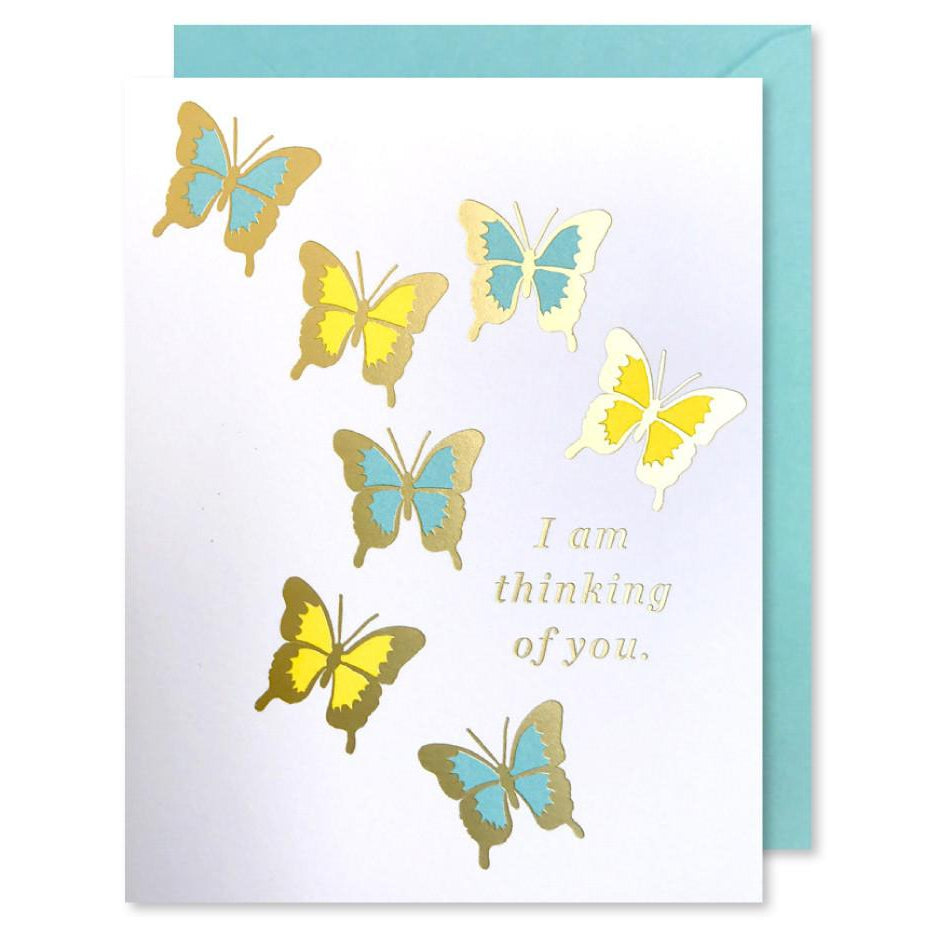 Thinking Of You Butterflies greeting card