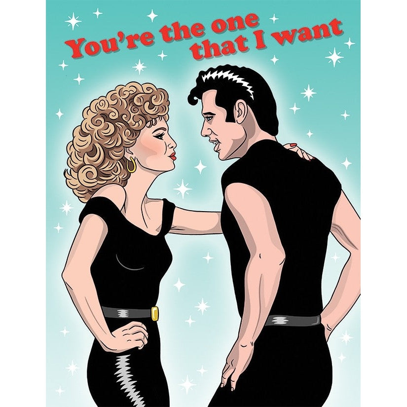 Card: Grease The One That I Want Valentine