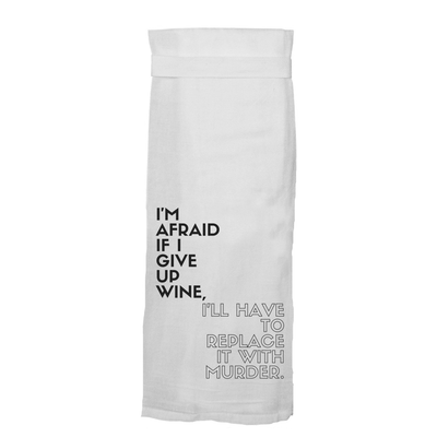 Wine Murder Tea Towel towel