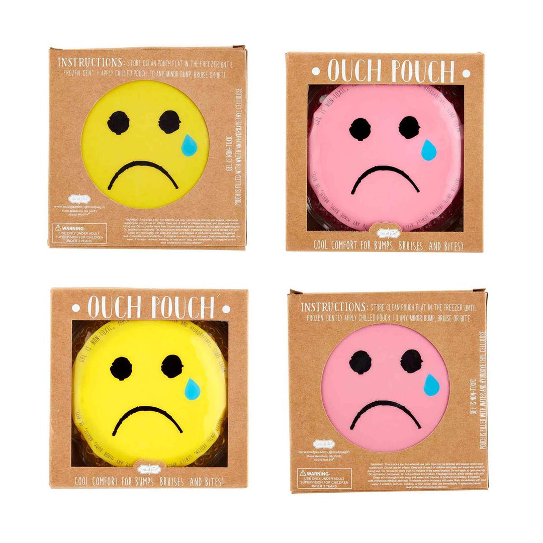 Happy/Sad Face Ouch Pouch - Yellow