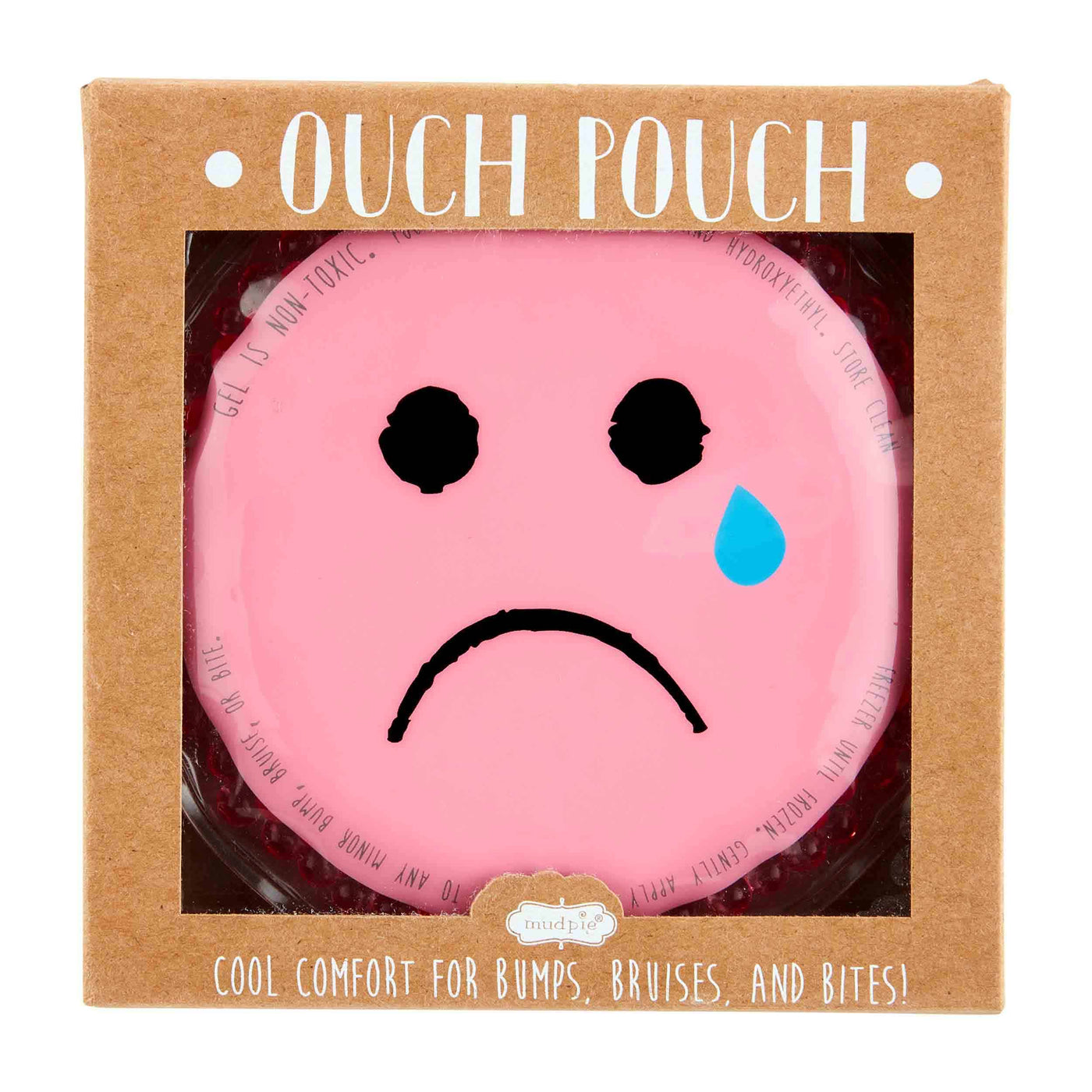 Happy/Sad Face Ouch Pouch - Pink