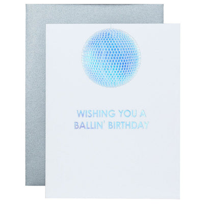 Disco Ball Party greeting card