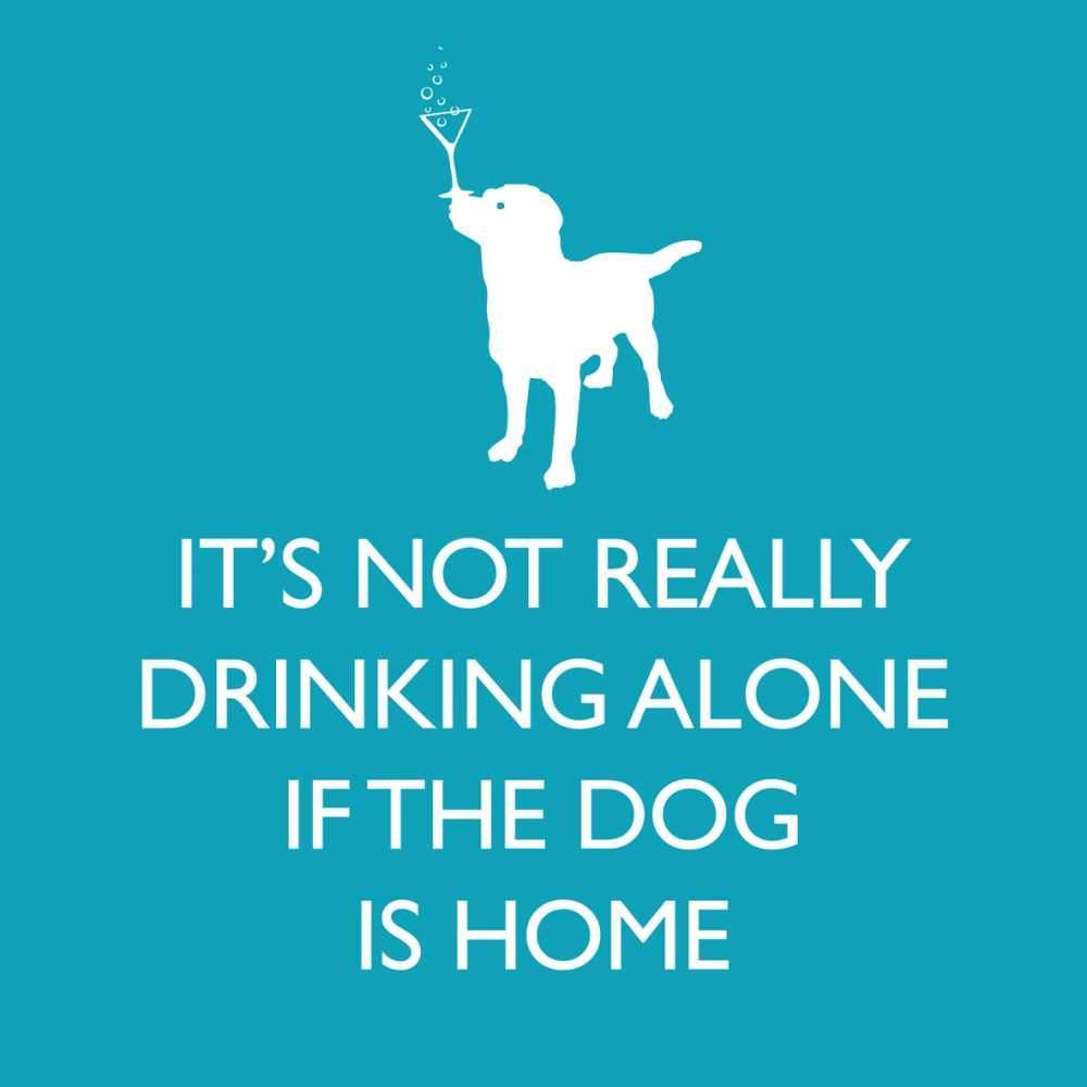 If the Dog is Home Beverage Napkin