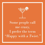 Happy With A Twist Beverage Napkins - Just Fabulous Palm Springs