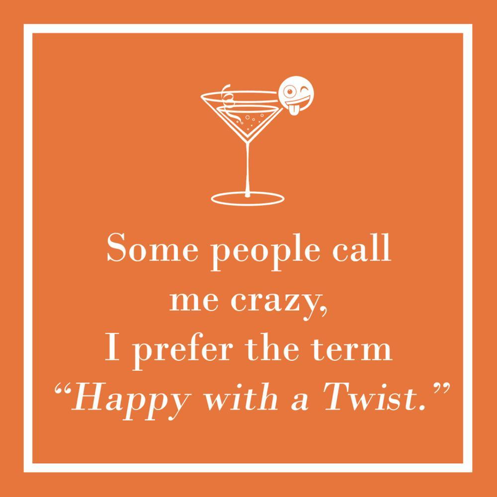 Happy With A Twist Beverage Napkins - Just Fabulous Palm Springs