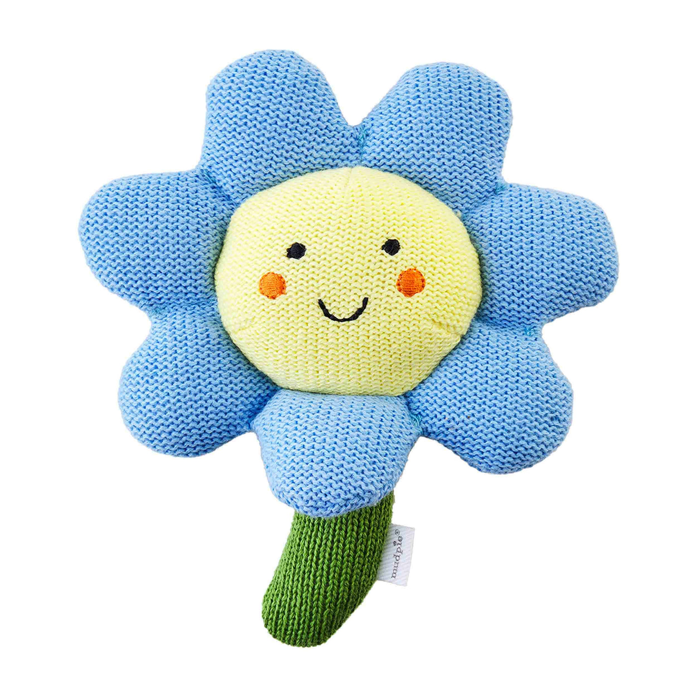 Flower Rattle - Blue