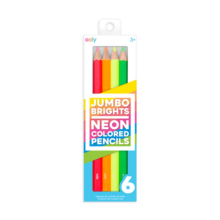 Jumbo Brights Neon Colored Pencil Set