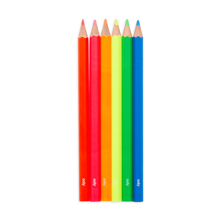 Jumbo Brights Neon Colored Pencil Set