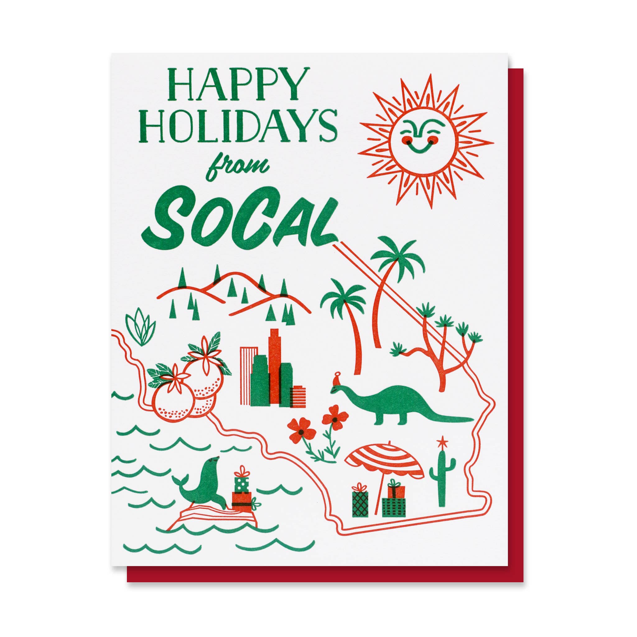 Happy Holidays From SoCal Holiday Card - Just Fabulous Palm Springs