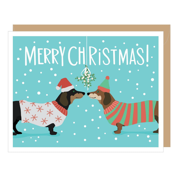 Holiday Dachshunds Christmas Card - Box of 8