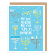 Eight Menorahs Hanukkah Card - Just Fabulous Palm Springs