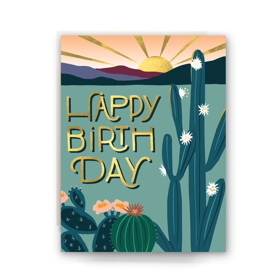 Desert Morning Birthday Card