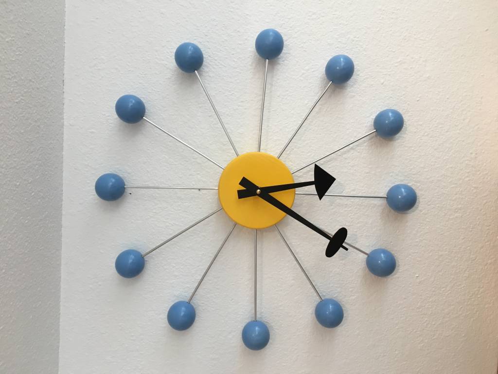 Custom Ball Clock - 16" Diameter - Just Fabulous Palm Springs