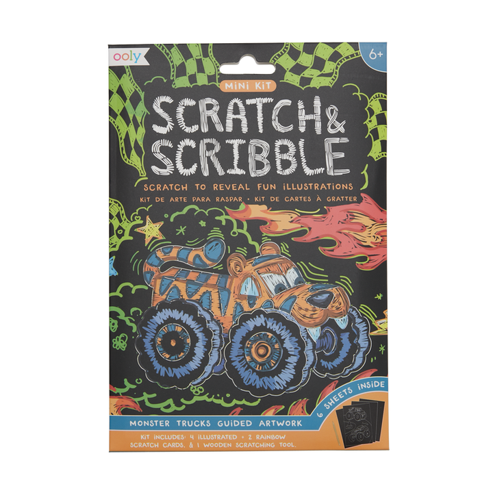 Mini Scratch & Scribble Art Kit: Monster Truck