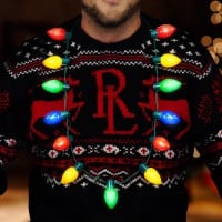 Festive Flashing Light Up Holiday Necklace