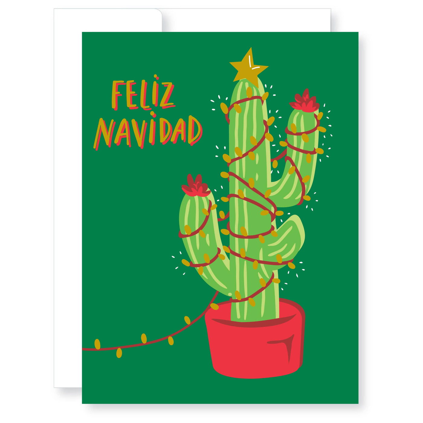 Feliz Navidad Cactus Holiday Card