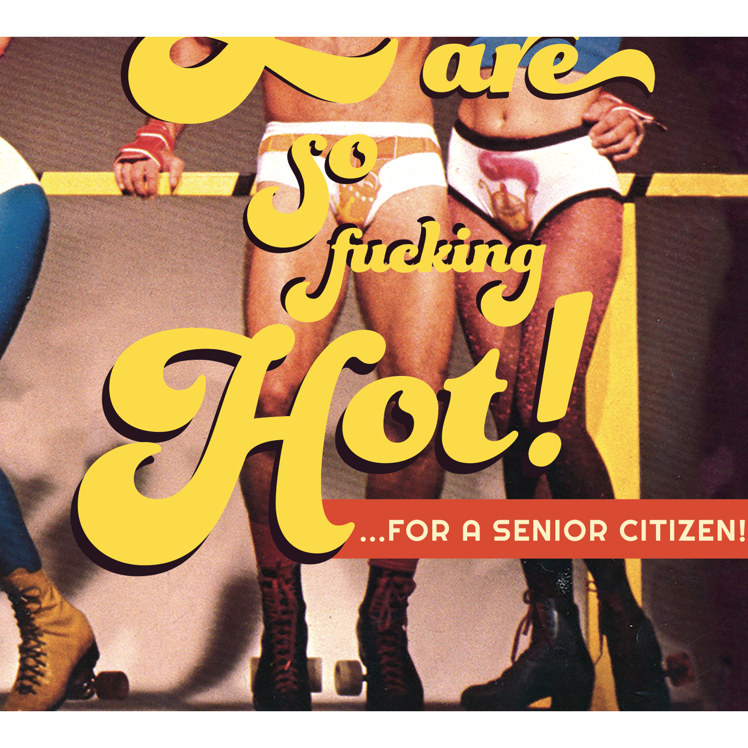 Hot Senior Citizen Birthday Card - Just Fabulous Palm Springs
