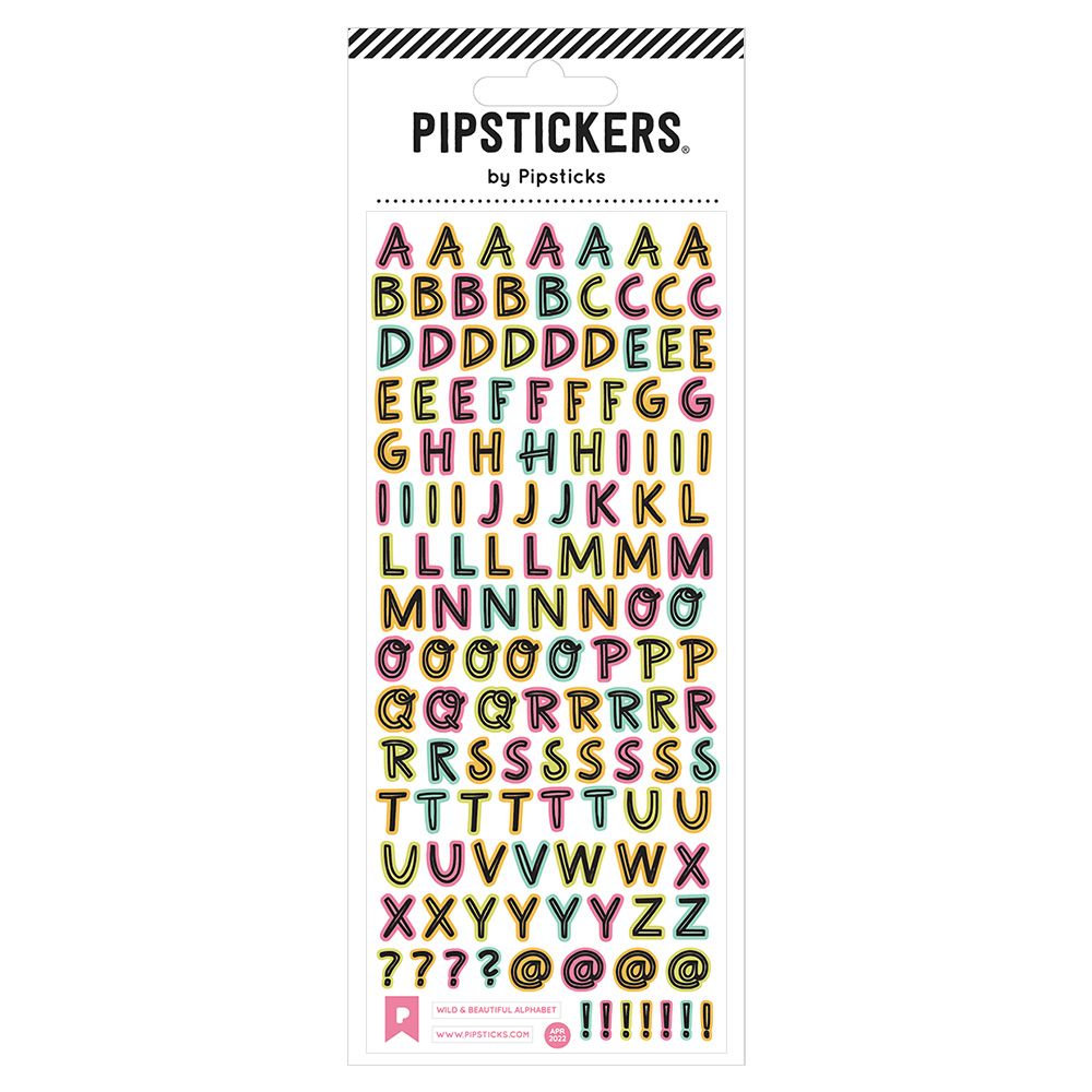 Wild & Beautiful Alphabet Sticker Pack