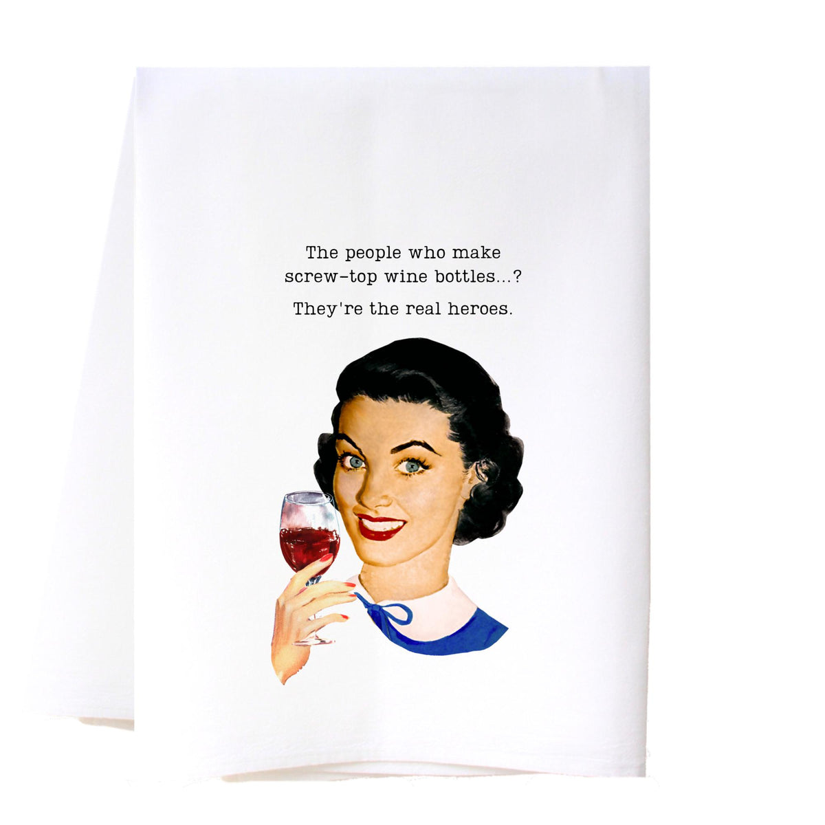 Real Heroes Flour Sack Tea Towel