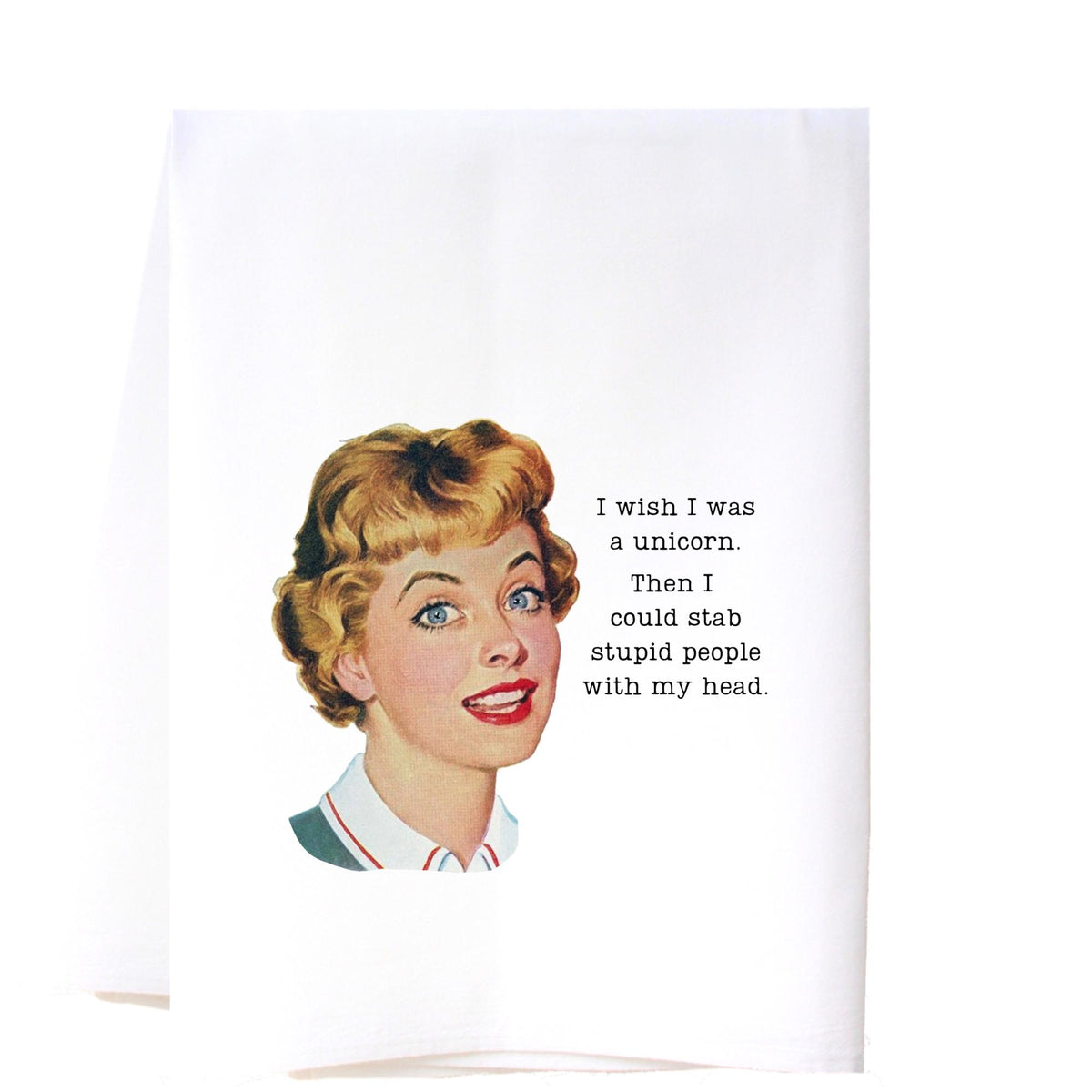 Unicorn Flour Sack Tea Towel