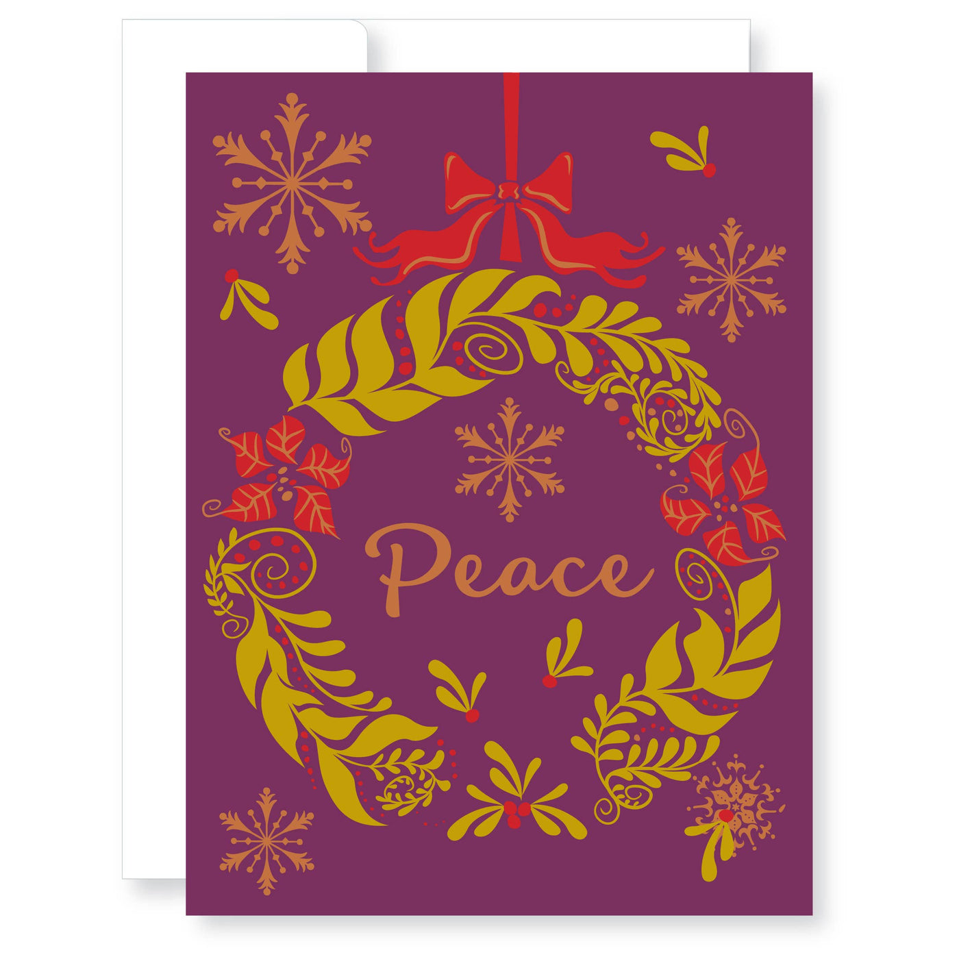 Peace Wreath Holiday Card