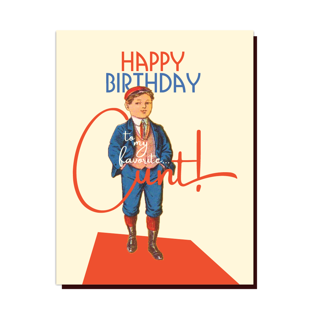 Favorite Aunt Birthday Card - Just Fabulous Palm Springs