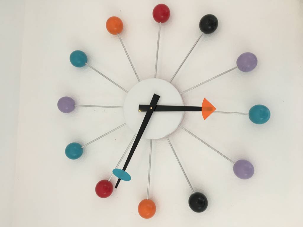Custom Ball Clock - 16" Diameter - Just Fabulous Palm Springs